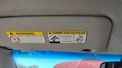 2003-2006 Mitsubishi Outlander Driver Left Sun Visor Oem Mr975248ha