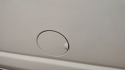 1992-2014 Ford Van E250 Fuel Tank Door With Hinge Gas Lid Oem Filler White