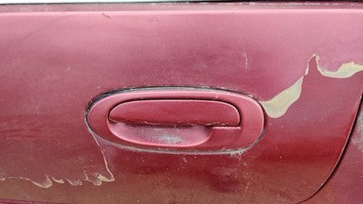 1997 Ford Escort Driver Left Rear Outside Door Handle Oem Back Red