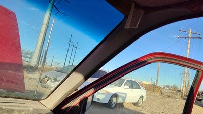 1997 Nissan Hardbody Passenger Right A Pillar Trim Windshield Post Panel Gray