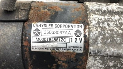 2001-2002 Pt Cruiser Starter Motor 2.4L