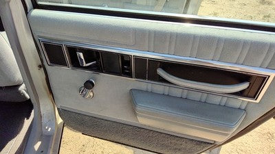 1990 Olds 88 Passenger Right Rear Door Trim Panel Back Gray