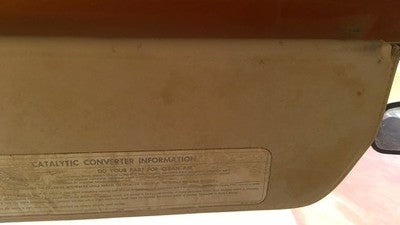 1982 Chevy C10 Driver Left Sun Visor Oem Tan