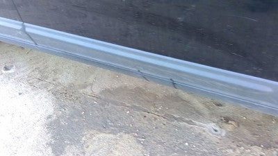 11-15 Kia Sorento Passenger Right Front Moulding From Door Trim Strip Gray H9