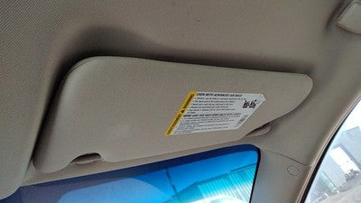 2006-2016 Chevy Impala Passenger Right Sun Visor Oem Neutral 52C 15840703