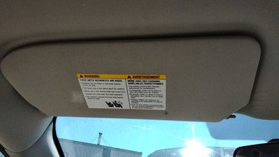 2007-2010 Nissan Sentra Driver Left Sun Visor Oem Charcoal W 96401Zj65A