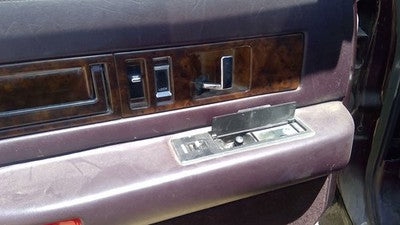 1993 Cadillac Fleetwood Driver Left Rear Inside Door Trim Panel Only Back Maroon