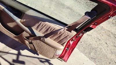 1993 Grand Prix Passenger Right Front Seat Belt Retractor Shoulder Tan 2 Door