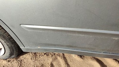 07-12 Altima Passenger Right Rear Moulding From Door Back Trim Strip Gray W40