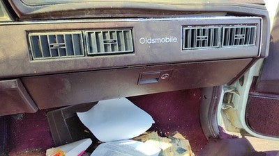 1987 Olds Ciera Glove Box Assembly Complete Door With Latch Oem Red