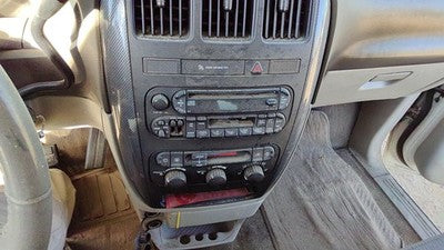 2005-2007 Dodge Caravan Trim Bezel Around Radio Surround Dash Panel Oem Khaki J1