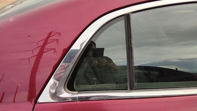 08-12 Chevy Malibu Passenger Right Rear Vent Window Back Door Glass With Frame