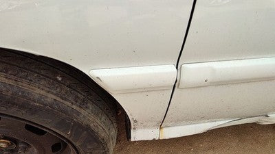 2001-2002 Kia Rio Driver Left Moulding From Fender Oem Trim Strip White