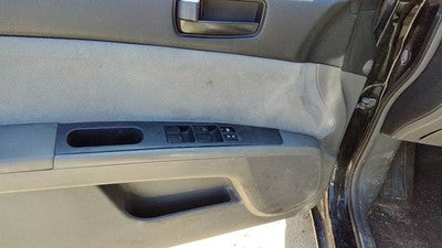 07-09 Sentra Driver Left Front Door Trim Panel With Master Switch Charcoal W