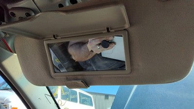 2002-2005 Subaru Legacy Driver Left Sun Visor Oem Gray 92011Ae35bob