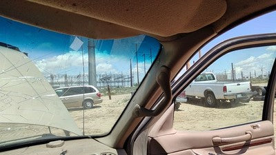 98 Lincoln Navigator Passenger Right A Pillar Trim Windshield Post Panel Tan Kx