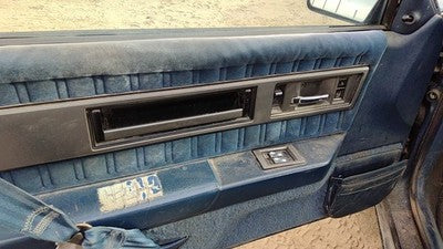89 Cutlass Calais Driver Left Front Door Trim Panel Wh Master Switch Blue 2 Door