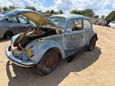 68-79 Vw Super Beetle Driver Left Rear Knuckle Assembly Stub Axle With Hub Oem