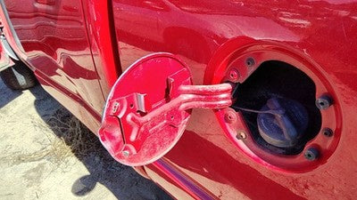 2002-2008 Dodge Ram 1500 Fuel Tank Door With Hinge Gas Lid Oem Red Pr4 6ft Bed