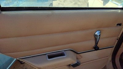 1984 Ford Tempo Driver Left Rear Door Trim Panel Manual Windows Back Tan