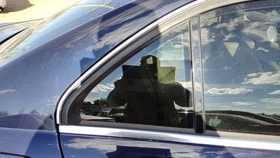 12-14 Mercedes C300 Passenger Right Rear Vent Window Back Door Glass With Frame
