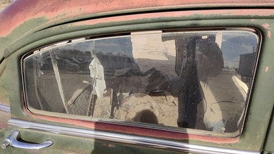 1953 Bel Air 150 Sedan Passenger Right Rear Side Window Door Glass Back Cracked