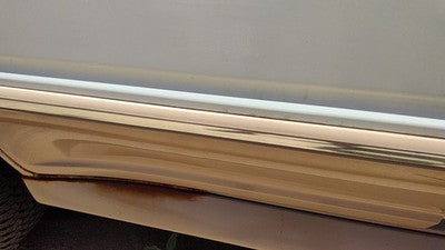 1993 Ford Explorer Passenger Right Rear Moulding From Door Back Trim Strip White