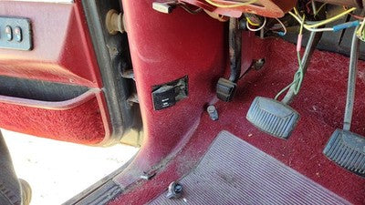 1989 Ford F150 Driver Left Lower Kick Trim Panel Oem Red