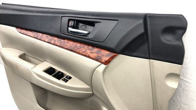 11-14 Legacy Outback Driver Left Front Door Trim Panel With Master Switch Ivory