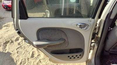 01-02 Pt Cruiser Driver Left Rear Door Trim Panel With Switches Back Fl Taupe