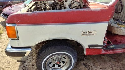 1987-1991 Ford F150 Driver Left Front Fender Oem Red White