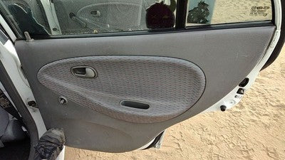 01-02 Rio Passenger Right Rear Door Trim Panel Manual Windows Back Sedan Gray
