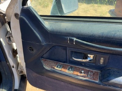 94 Lincoln Town Car Passenger Right Front Door Trim Panel With Switches Blue Dp