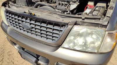 2002-2005 Ford Explorer Complete Header Panel Assembly Grille Headlights Oem