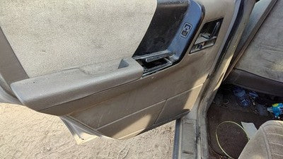 94 Jeep Grand Cherokee Driver Left Rear Door Trim Panel With Switches Back Gray