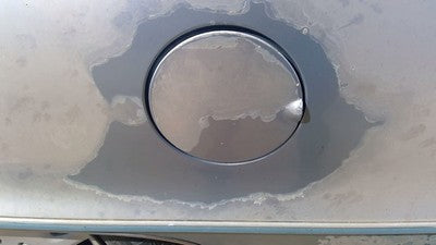 1991 Chevy Caprice Fuel Tank Door With Hinge Gas Lid Oem Filler Blue