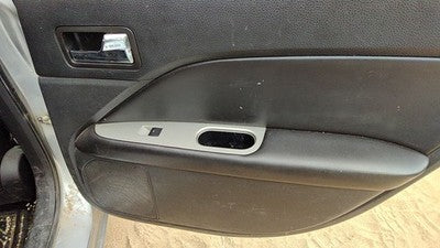10-12 Fusion Passenger Right Rear Door Trim Panel With Switches Back Charcoal Fw