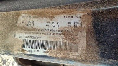 2002 Dodge Intrepid Bcm Body Control Module Computer Oem 04602410Ah