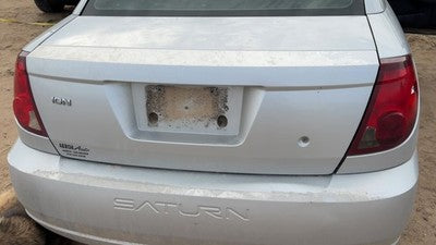 04-07 Ion License Plate Trim Surround Panel Oem Tail Trunk Finish Silver 13U