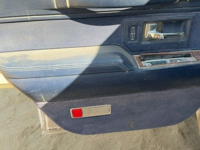 94 Lincoln Town Car Driver Left Rear Door Trim Panel With Switches Back Blue Dp