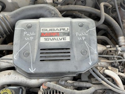 1990 Subaru Legacy Engine Cover Top Plastic Shield Oem 2.2L