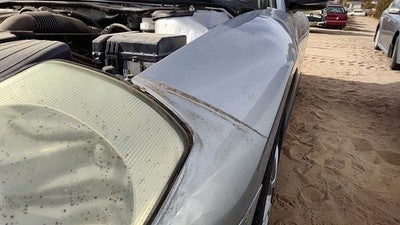 2000-2005 Mitsubishi Eclipse Driver Left Front Fender A68 Sterling Silver Hail