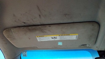 2016 Dodge Ram 4500 Driver Left Sun Visor Oem Gray X8