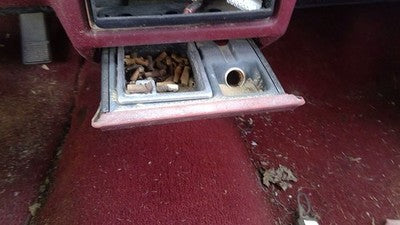 1989-1991 Olds Eighty Eight Ash Tray Assembly Oem Slide Out Dash Red 25535828