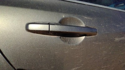 06-11 Honda Civic Passenger Right Rear Outside Door Handle Sedan Gy Galaxy Gray