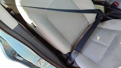14-15 Versa Note Passenger Right Front Seat Belt Retractor Shoulder Charcoal G