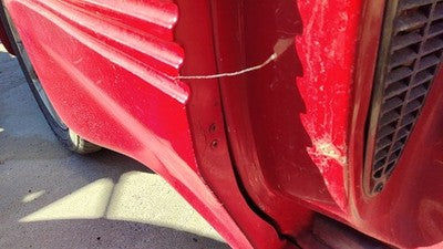 1993 Grand Prix Passenger Right Rear Moulding On Quarter Panel Oem 2 Door Red