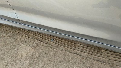 15-17 200 Passenger Right Lower Rocker Panel Moulding Side Billet Silver Psc