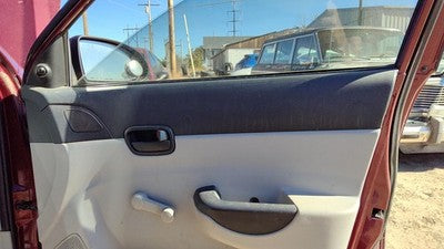 06-07 Accent Passenger Right Front Door Trim Panel Manual Window Fz Gray 4 Door
