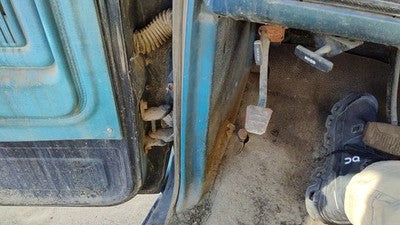 1982 Ford F150 Driver Left Lower Kick Trim Panel Oem Blue